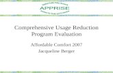 Comprehensive Usage Reduction Program Evaluation