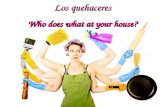 Los  quehaceres Who does what at your house?
