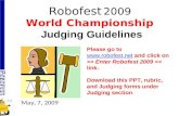 Robofest 2009  World Championship  Judging Guidelines
