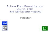 Action Plan Presentation May 13, 2005 Intel  ISEF Educator Academy