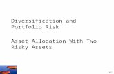 Diversification and Portfolio Risk Asset Allocation With Two Risky Assets
