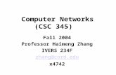 Computer Networks (CSC 345)