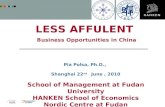 LESS AFFULENT  Business Opportunities in China