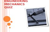 Engineering Mechanics  Quiz