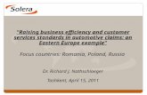 Solera – a Global Company with a strong  focus on Central & Eastern Europe