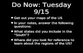 Do Now: Tuesday 9/15