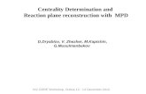 Centrality Determination and  Reaction plane reconstruction with  MPD