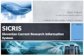 SICRIS Slovenian Current Research Information System