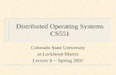 Distributed Operating Systems CS551