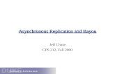 Asynchronous Replication and Bayou