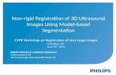 Non-rigid Registration of 3D Ultrasound Images Using Model-based Segmentation