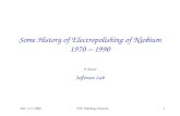 Some History of Electropolishing of Niobium 1970 – 1990