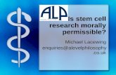 Is stem cell research morally permissible?