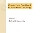 Corrective Feedback in Students’ Writing