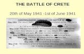 THE BATTLE OF CRETE  20th of May 1941 -1st of June 1941