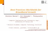 Best Practices Worldwide for Broadband Growth