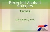 Recycled Asphalt Shingles