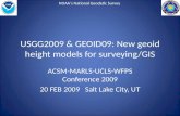 USGG2009 & GEOID09: New geoid height models for surveying/GIS