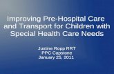 Improving Pre-Hospital Care  and Transport for Children with Special Health Care Needs