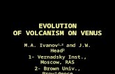 EVOLUTION OF VOLCANISM ON VENUS