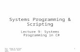 Systems Programming & Scripting