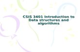 CSIS 3401 Introduction to Data structures and algorithms