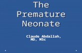 The Premature Neonate
