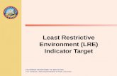 Least Restrictive Environment (LRE) Indicator Target