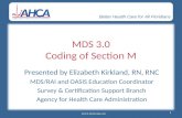 MDS 3.0 Coding of Section M