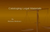 Cataloging Legal Materials