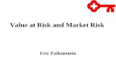 Value at Risk and Market Risk Eric Falkenstein