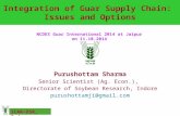 Integration of Guar Supply Chain:  Issues and Options