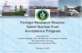 Foreign Research Reactor Spent Nuclear Fuel Acceptance Program