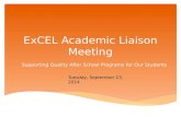 ExCEL  Academic Liaison Meeting