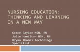 Nursing Education: Thinking and Learning  In a New Way