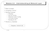 Module 5.0:   Internetworking & Network Layer