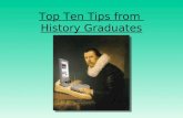 Top Ten Tips from  History Graduates