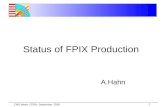 Status of FPIX Production