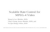 Scalable Rate Control for  MPEG-4 Video