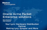 Oracle Acme Packet Enterprise solutions