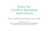 Tools for  Conflict-Sensitive Agriculture