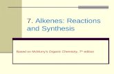 7.  Alkenes: Reactions and Synthesis