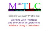 Sample Problem #1:  Adding fractions