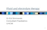 Fluid and electrolyte therapy