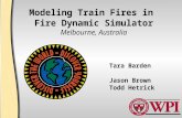 Modeling Train Fires in  Fire Dynamic Simulator Melbourne, Australia