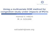 Using a multivariate DOE method for congestion study under impacts of PEVs