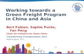Working towards a Green Freight Program in China and Asia