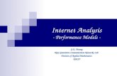 Internet Analysis - Performance Models -