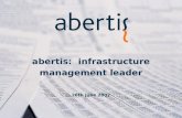 abertis:  infrastructure management leader 26th June 2007