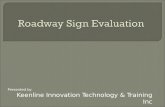 Roadway Sign Evaluation